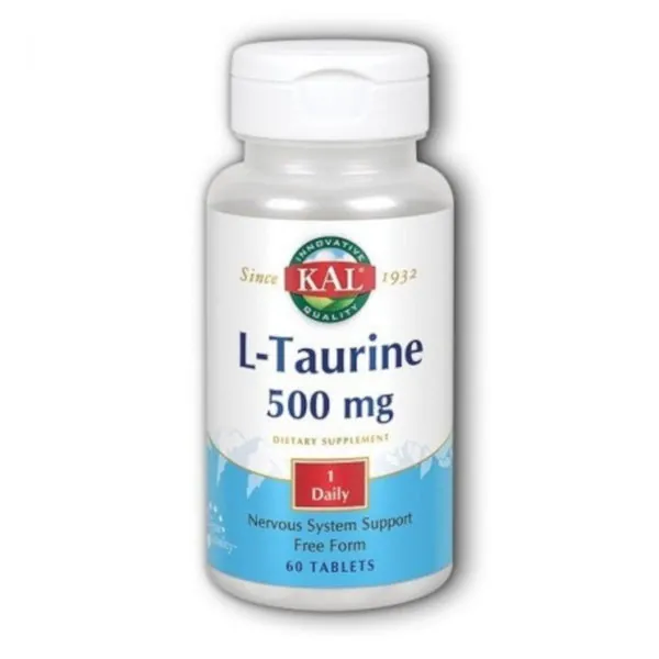 Kal L-Taurina 500 mg 60 Cápsulas