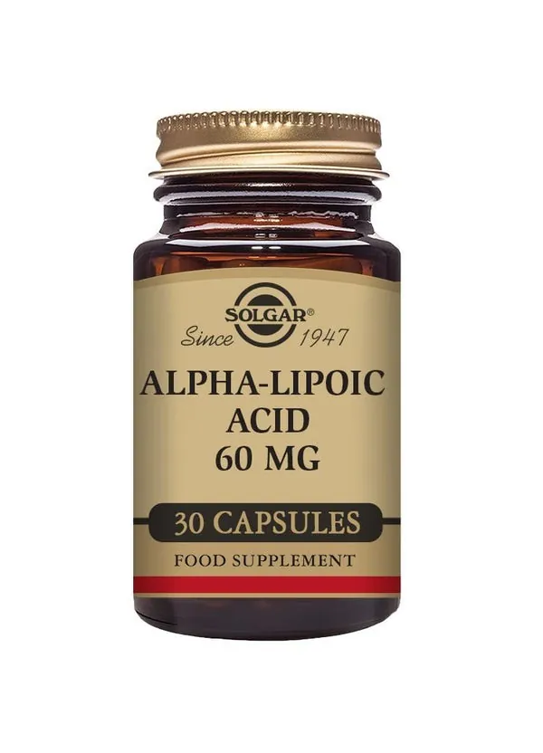 Solgar Ácido Alfa Lipoico 60 Mg 30 Vcaps