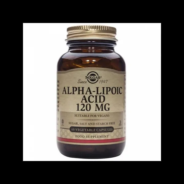 Solgar Ácido Alfa Lipoico 120 mg 60 Cápsulas
