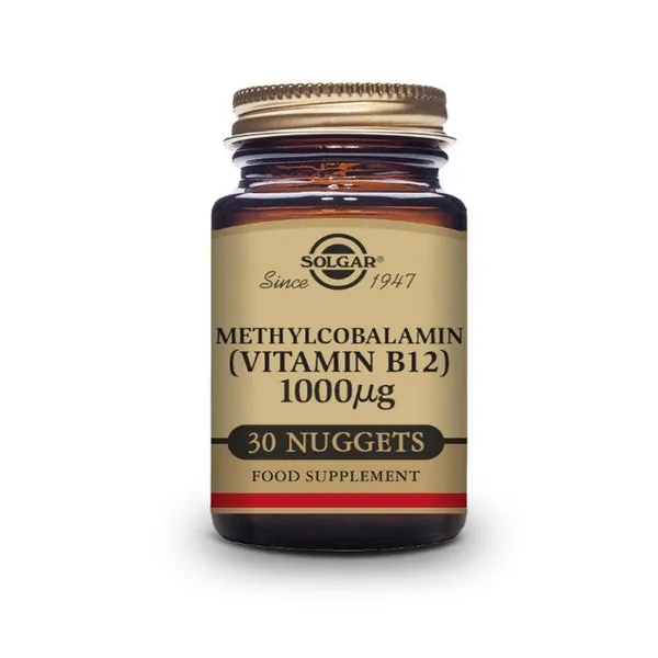 SOLGAR Vitamina B12 Metilcobalamina 30 comprimidos masticables