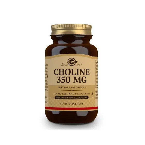 SOLGAR Colina 350mg (100 Cápsulas Vegetales)