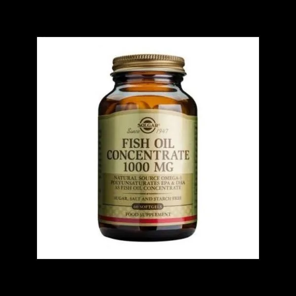 Solgar Aceite de Pescado Concentrado 1000 mg 60 Cápsulas