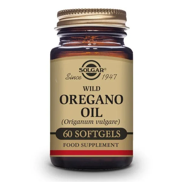 SOLGAR Aceite de Orégano Silvestre (Origanum Vulgare) 60 Cápsulas Blandas