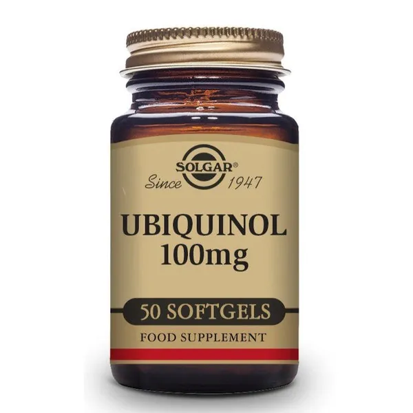 SOLGAR Ubiquinol 100mg Forma Reducida de Co-Q10 (50 Cápsulas Blandas)