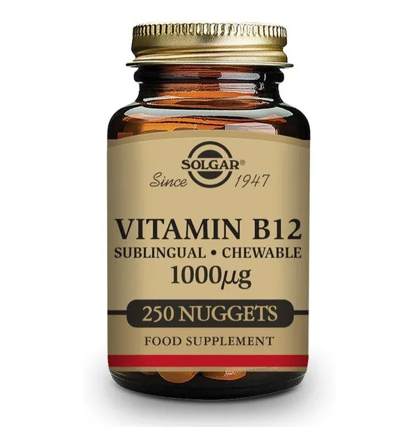SOLGAR Vitamina B12 (1000μg) 250 Comprimidos Masticables