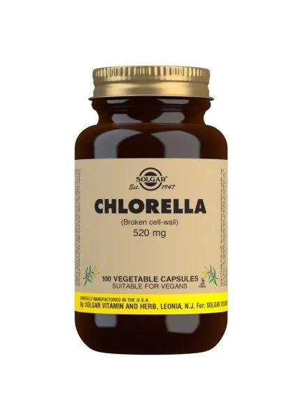 SOLGAR Clorela 520mg 100 Capsulas