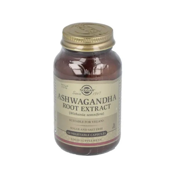 SOLGAR Ashwagandha 60 Cápsulas Vegetales