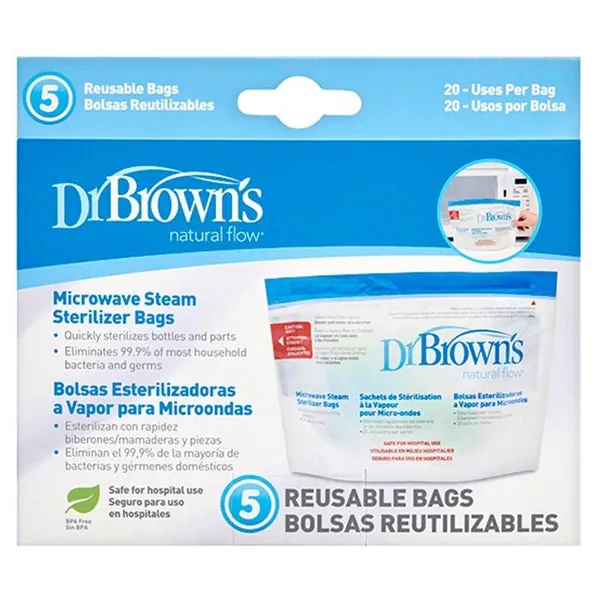 DR BROWN'S Bolsas Esterilizadoras Microondas (5 Unids)