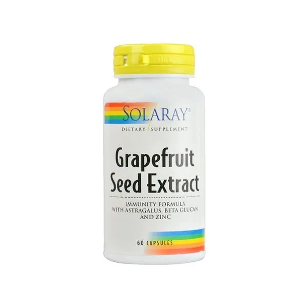 Solaray Grapefruit Seed Extracto de Pomelo 60 Cápsulas