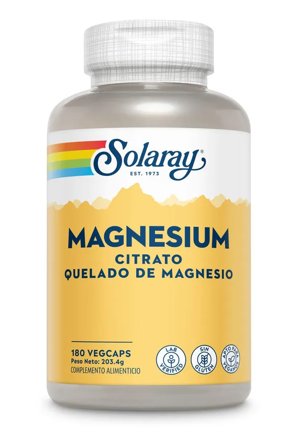 Solaray Citrato de Magnesio 180 Cápsulas