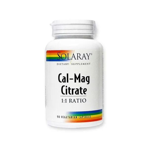 Solaray Calcio/Magnesio 90 Cápsulas