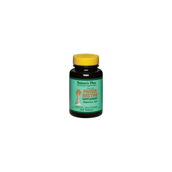 Natures Plus Papaya Enzyme 180 Comprimidos Masticables