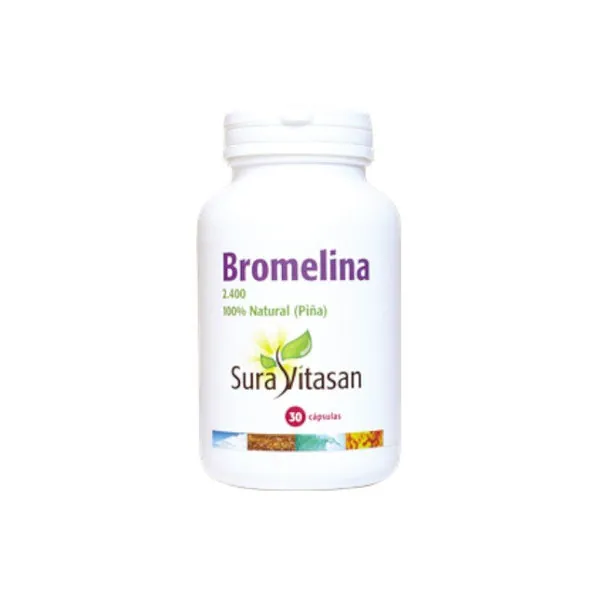 Sura Vitasan Bromelina 2.400 500 mg 30 Cápsulas