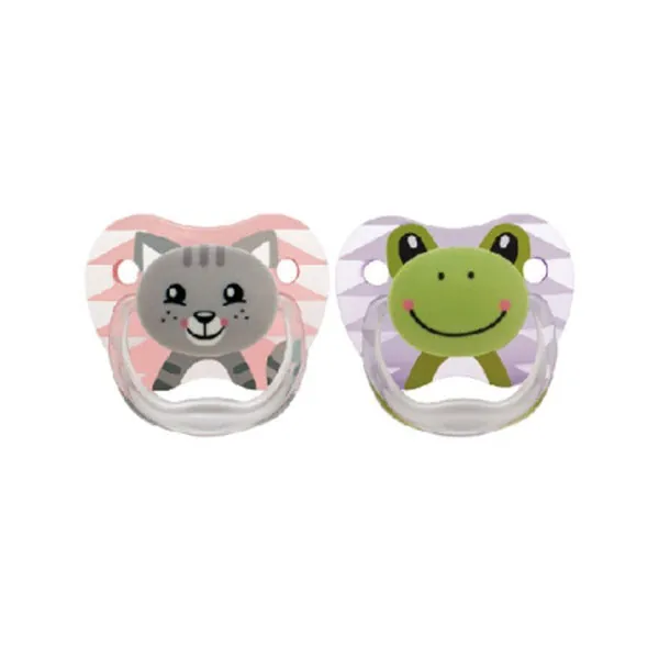Dr. Brown's 2XChupete Prevent Rosa 0-6 Meses, Silicona