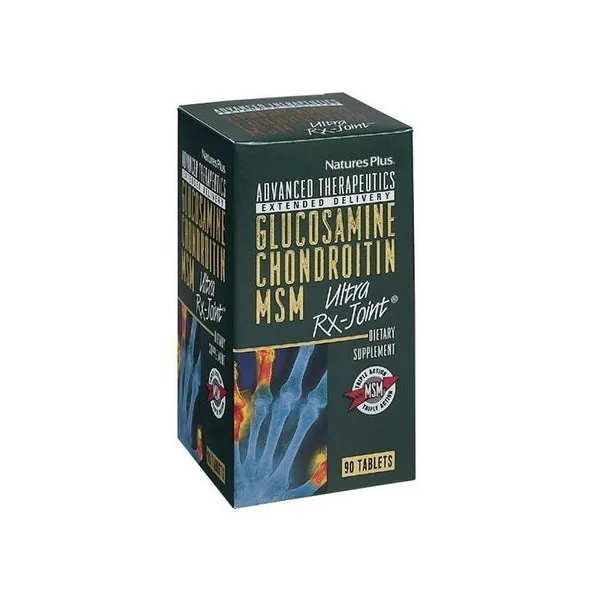 Natures Plus Glucosamina + Condroitina + MSM Ultra Rx-Joint 90 Comprimidos