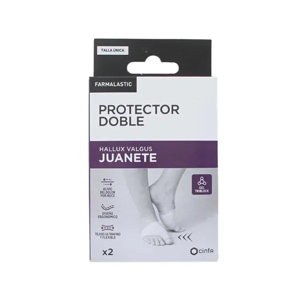 FARMALASTIC Protector Doble Juanete Talla Única 2 uds