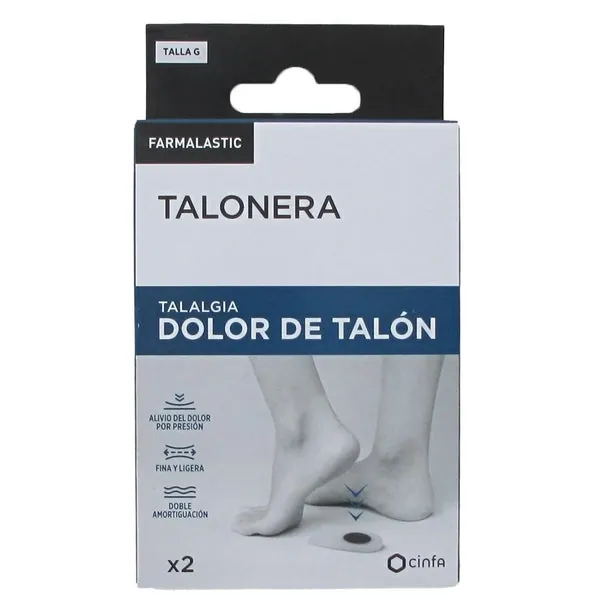 FARMALASTIC Talonera Dolor de Talón Talla G 2 uds