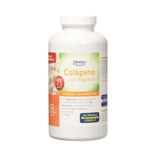 Dietisa Colágeno + Magnesio + Vitamina C + Vitamina D 450 Comprimidos