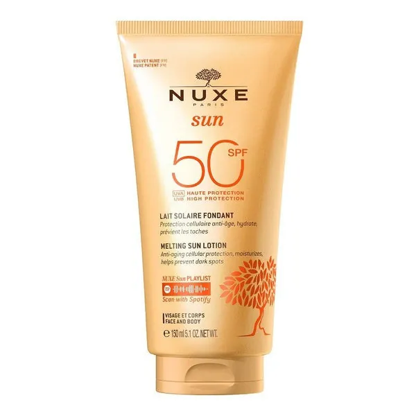 Nuxe Sun Leche Fundente Alta Protección SPF50 150ml