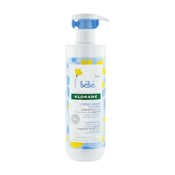 KLORANE BEBÉ Crema Limpiadora Cold Cream 500ml