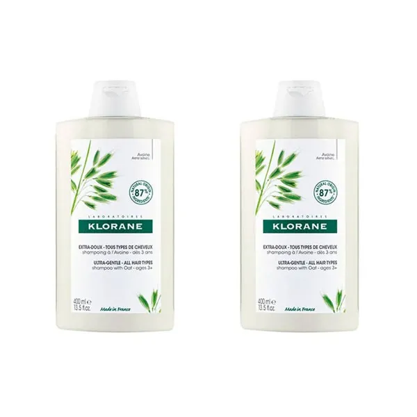 KLORANE Champú a la leche de avena Duplo 2 x 400ml