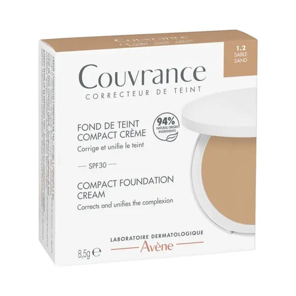 Avène Couvrance Base de Maquillaje Compacta Arena 1.2 SPF 30