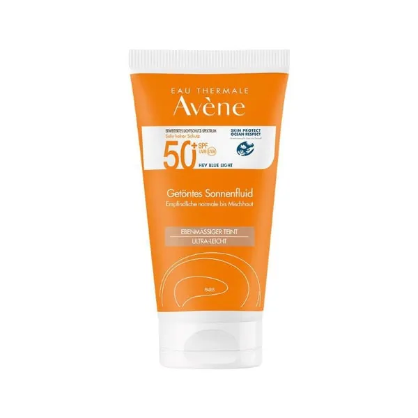 AVENE Solar Fluido Facial Toque Seco SPF50+ con Color 50ml