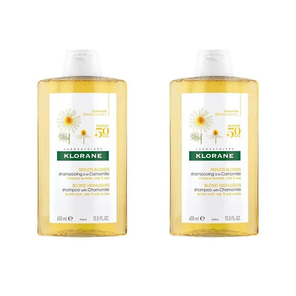 KLORANE Champú a la camomila Duplo 2 x400 ml
