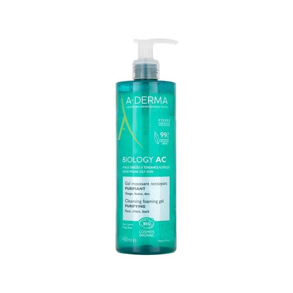 A-Derma Biology-Ac Gel Limpiador Purificante 400 ml