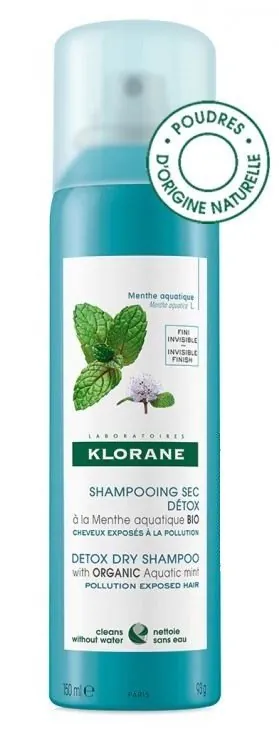KLORANE Champú Seco a la Menta Acuática 150ml
