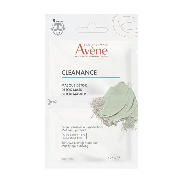 AVÈNE Cleanance Mascarilla Detox 2x6ml