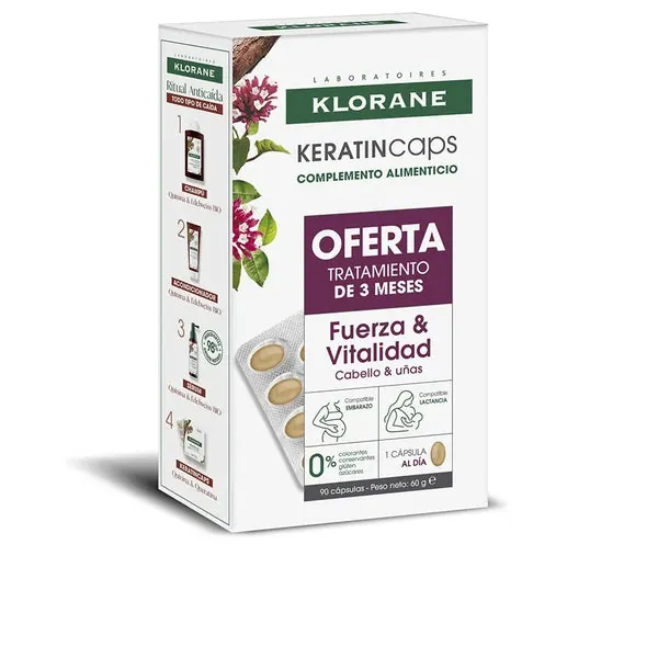 KLORANE KeratinCaps Trio Cabello y Uñas 3x30 caps