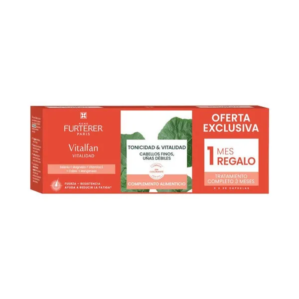 RENE FURTERER Vitalfan Vitalidad Cabello y Uñas 3x30 Cápsulas