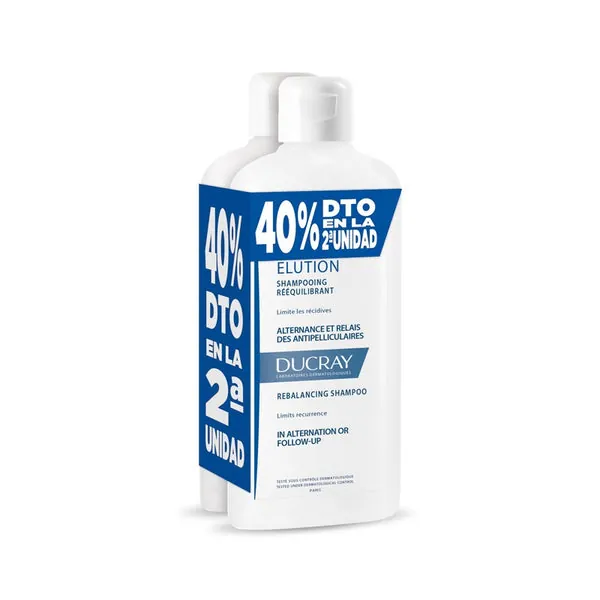 DUCRAY Elution Champú Dermoprotector DUPLO 2x400ml