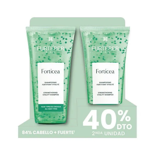 RENE FURTERER Forticea Duplo Champú Energizante 2x200ml (2ª Unidad al 40%)