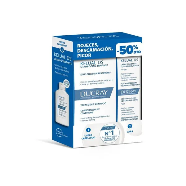 DUCRAY Kelual DS Champú Anticaspa 100ml + Kelual DS Crema Calmante 40ml
