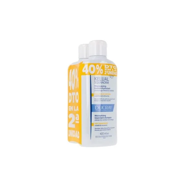 Ducray Kelual Squanorm Champú Caspa Seca Duplo 2x400ml