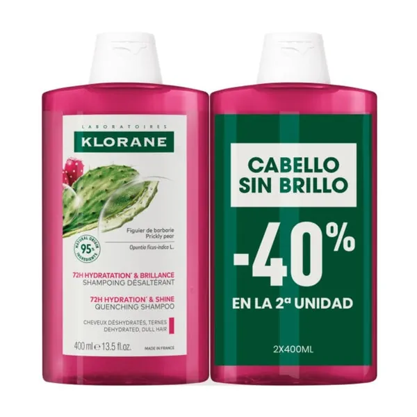 Klorane Champú Higo de Babaria Duplo 2x400 ml