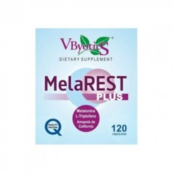 Vbyotics Melarest (Melatonina/Amapola/Triptófano) 120 Cápsulas