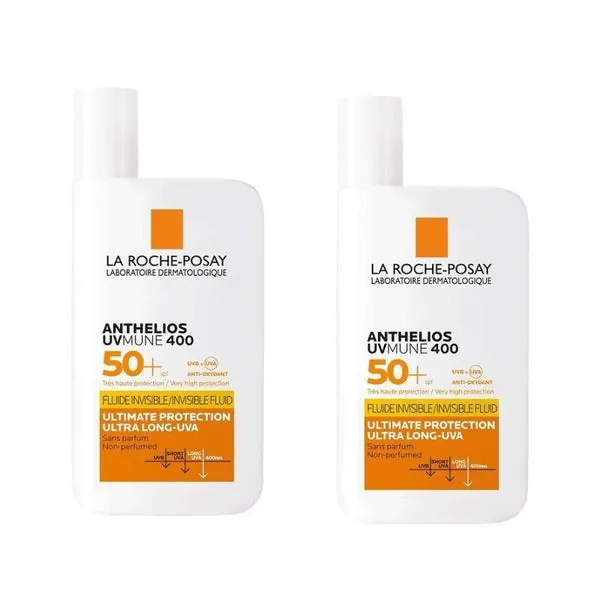 ANTHELIOS UV-MUNE 400 Fluido Invisible SPF 50+ DUPLO (2x50ml) LA ROCHE POSAY