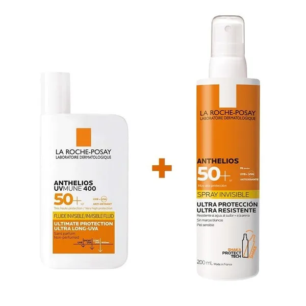 ANTHELIOS UV-MUNE 400 Fluido Invisible (SPF50+) + Spray Invisible SPF50+ (200ml)
