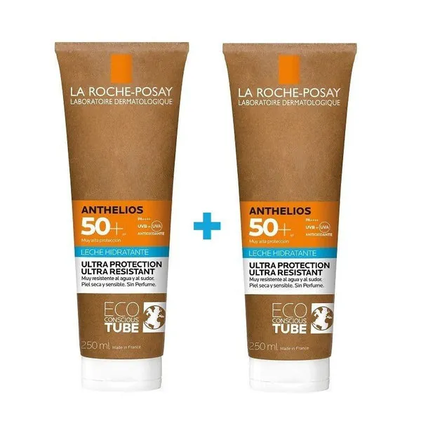 ANTHELIOS Leche Solar Sin Perfume Piel Seca y Sensible SPF50+【DUPLO】2x230ml LA ROCHE POSAY