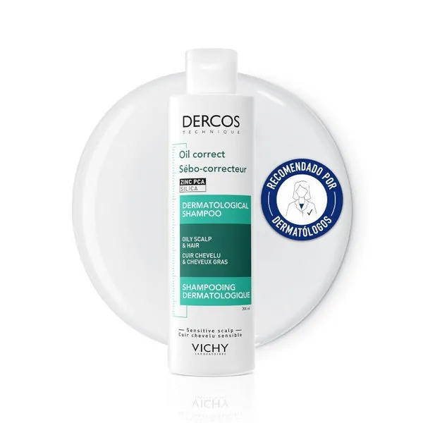 VICHY Dercos Champú Sebo Control Cabellos Grasos 200ml
