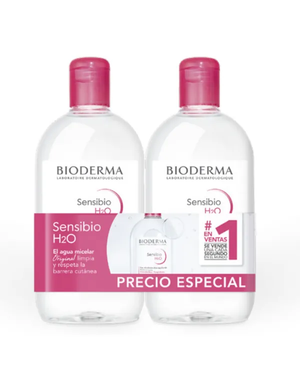 BIODERMA Agua Micelar Sensibio H2O Duplo 2x500ml