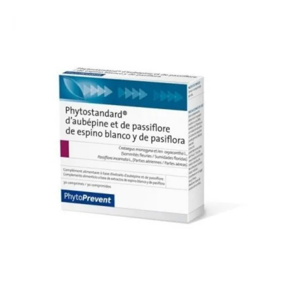 Pileje Phytostandard Espino Blanco - Pasiflora 30 Comprimidos