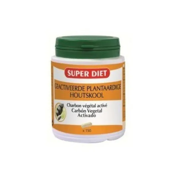 Superdiet Carbón Vegetal Activado Agbio 150 Cápsulas