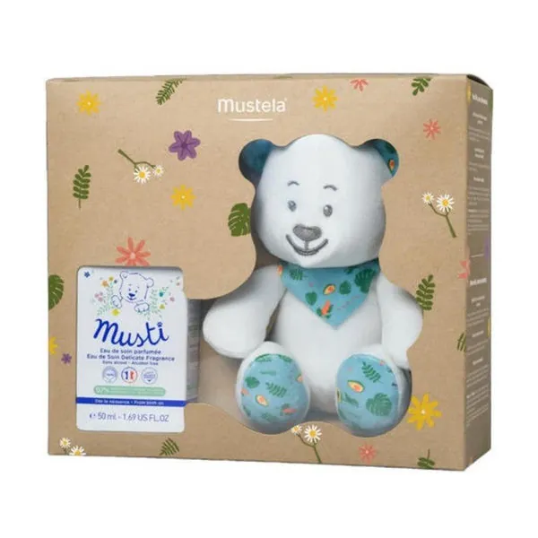 MUSTELA Pack Musti Agua de Colonia 50ml + Osito Peluche de REGALO