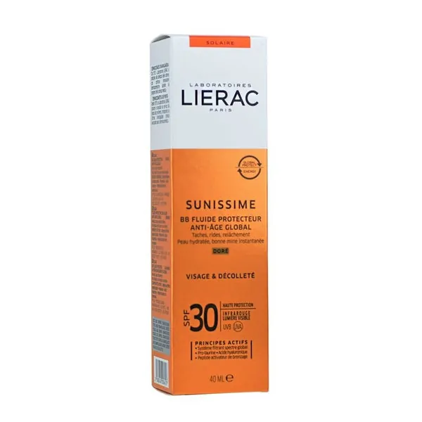 LIERAC Sunissime BB Fluido Protector con Color Spf30 Antiedad 40ml