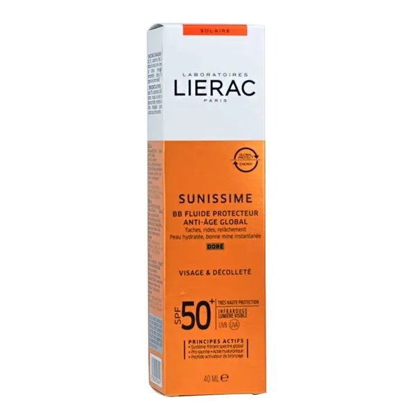 LIERAC Sunissime BB Fluido Protector con Color Spf50 Antiedad 40ml
