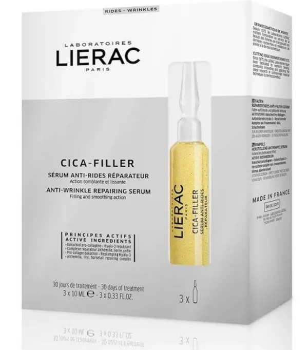 LIERAC Cica-Filler Sérum Antiarrugas Reparador ampollas 3x10ml